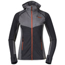 Bergans W RABOT ACTIVE MID HOOD JACKET - Solid Charcoal - Solid Grey - Fiesta XXS Oberbekleidung - PeakStyle
