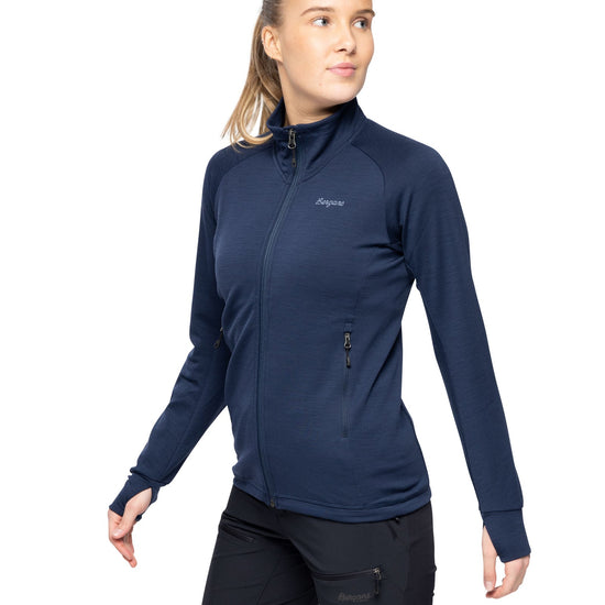 Bergans W RABOT MERINO TECH MIDLAYER JACKET - Midlayer at PeakStyle
