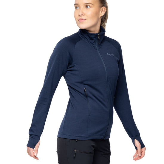 Bergans W RABOT MERINO TECH MIDLAYER JACKET - Midlayer at PeakStyle