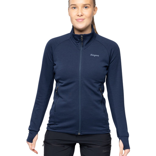 Bergans W RABOT MERINO TECH MIDLAYER JACKET - Midlayer at PeakStyle