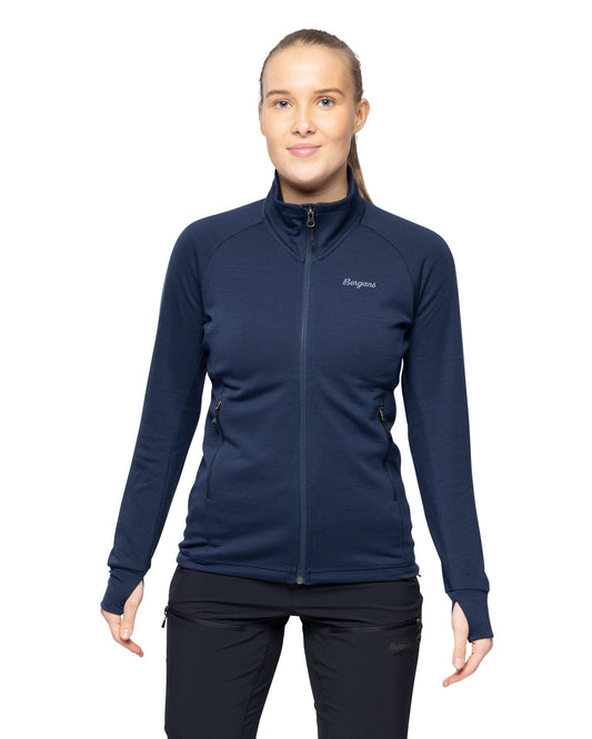 Bergans W RABOT MERINO TECH MIDLAYER JACKET - Midlayer at PeakStyle
