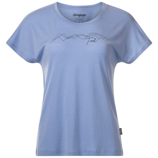 Bergans W TIND CRUX MERINO TEE - Short-sleeved shirts at PeakStyle