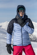 Bergans W TIND LIGHT DOWN JACKET HOOD - Blueberry Milk - Navy Blue XS Oberbekleidung - PeakStyle