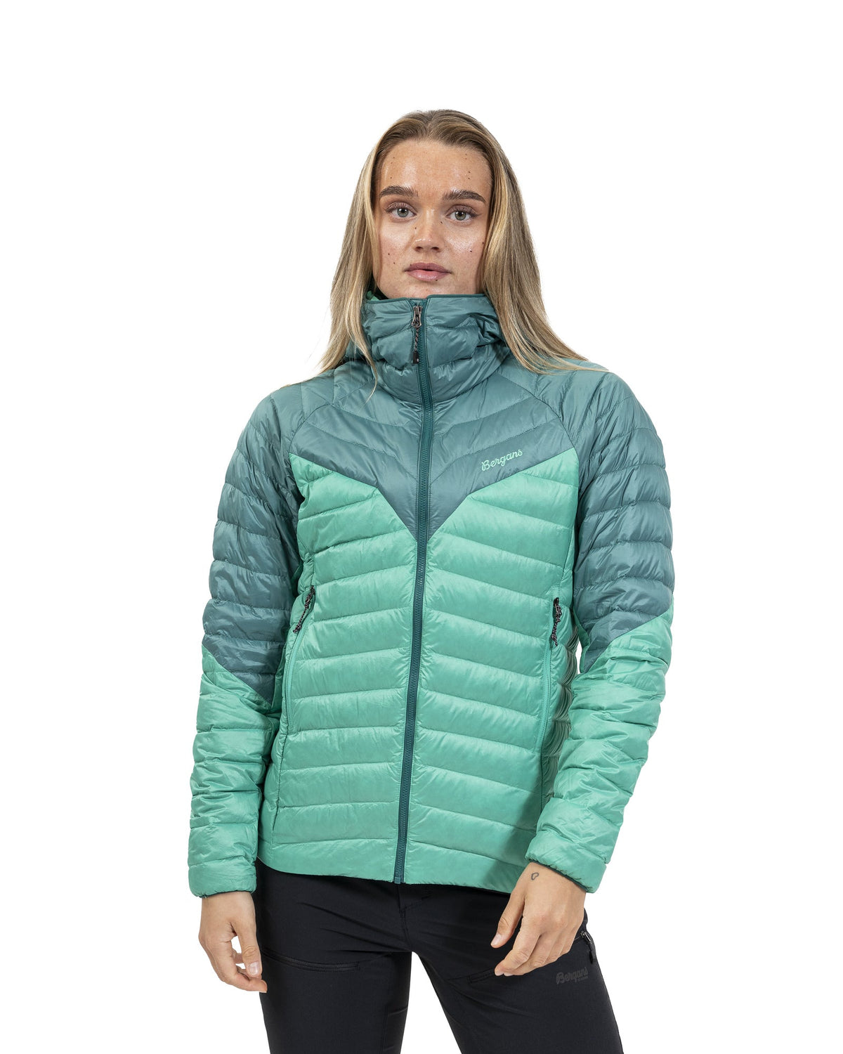 Bergans W TIND LIGHT DOWN JACKET HOOD - Midlayer at PeakStyle