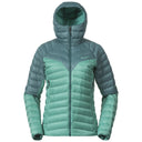 Bergans W TIND LIGHT DOWN JACKET HOOD - Light Malachite Green - Malachite Green XS Oberbekleidung - PeakStyle