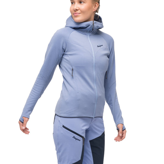 Bergans W TIND MERINO HOOD JACKET - Midlayer at PeakStyle