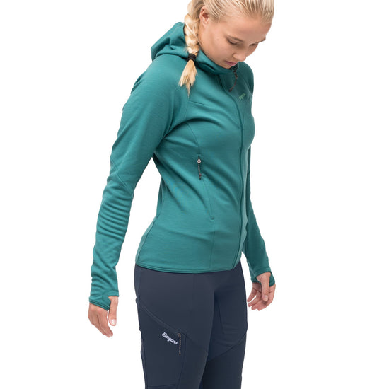 Bergans W TIND MERINO HOOD JACKET - Midlayer at PeakStyle