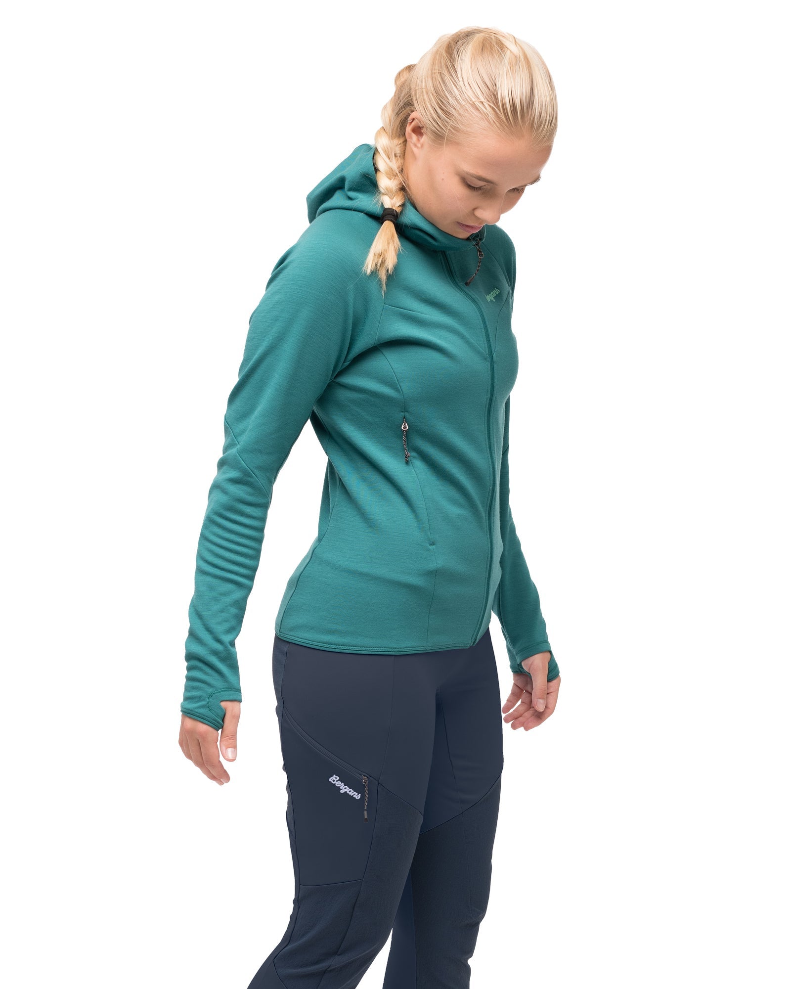 Bergans W TIND MERINO HOOD JACKET - Midlayer at PeakStyle