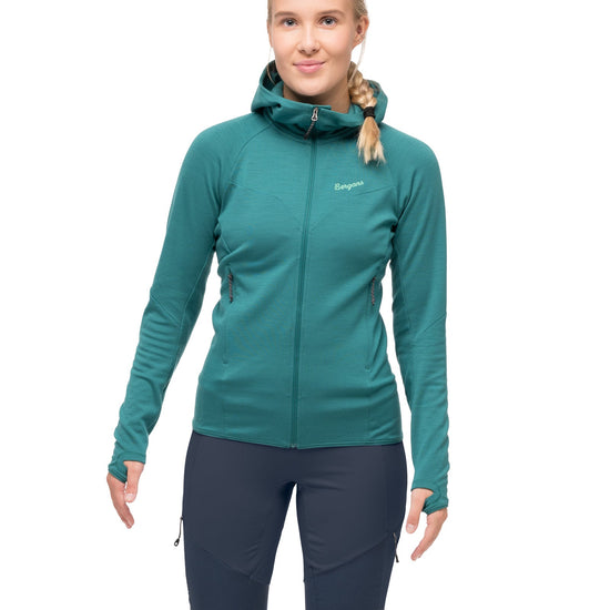 Bergans W TIND MERINO HOOD JACKET - Midlayer at PeakStyle