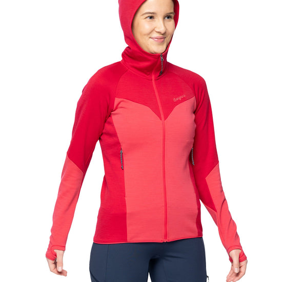 Bergans W TIND MERINO HOOD JACKET - Midlayer at PeakStyle