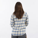 Bergans W TOVDAL SHIRT - Chalk Sand - Riviera Blue Check XS Oberbekleidung - PeakStyle