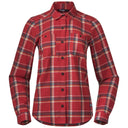 Bergans W TOVDAL SHIRT - Red Sand Check XS Oberbekleidung - PeakStyle