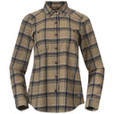 Bergans W TOVDAL SHIRT - Warm Sand - Navy Blue Check XS Oberbekleidung - PeakStyle