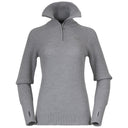 Bergans W ULRIKEN JUMPER - Magnesium Grey XS Oberbekleidung - PeakStyle