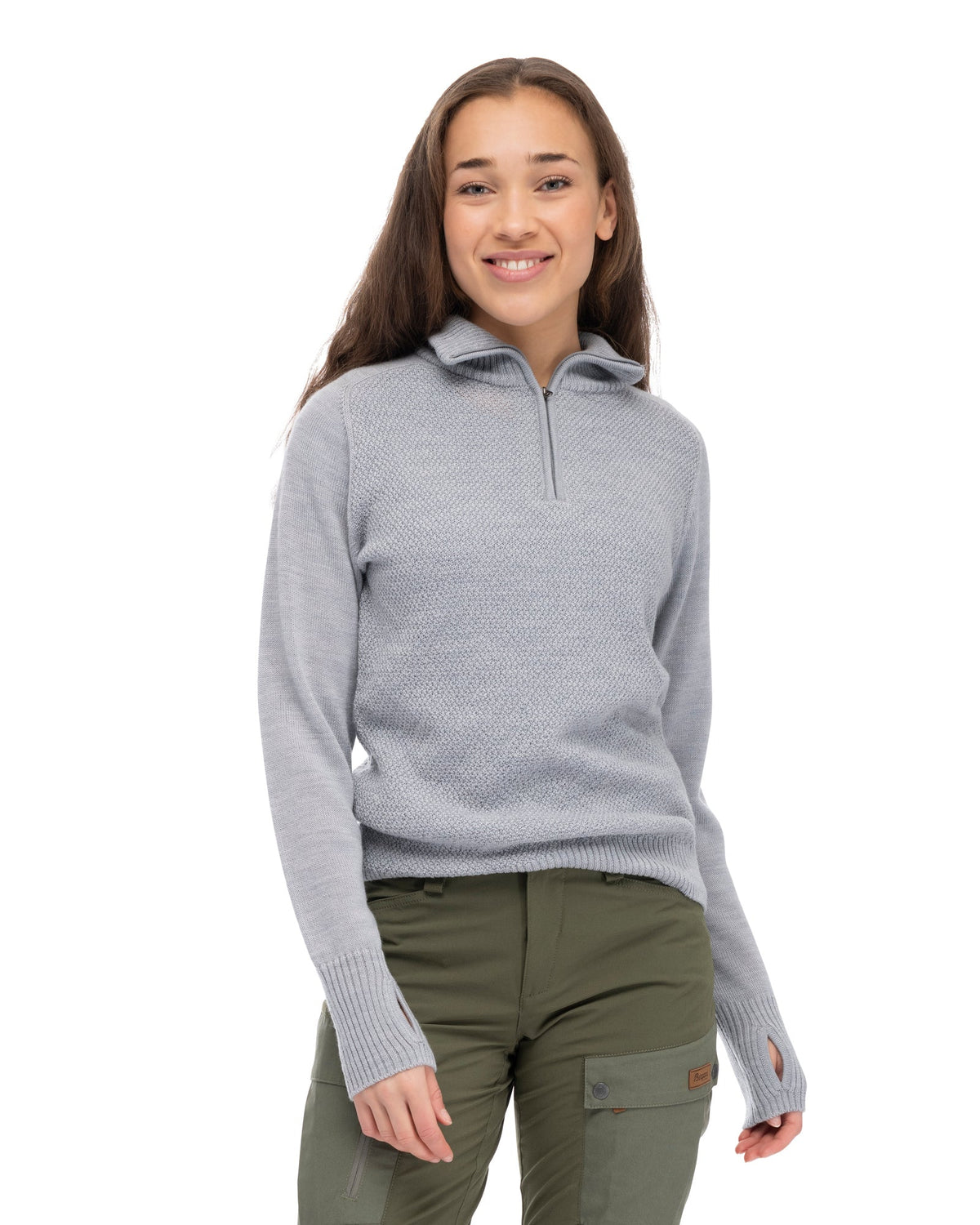 Bergans W ULRIKEN LIGHT MERINO JUMPER - Midlayer at PeakStyle