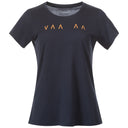 Bergans W VAAGAA EXPLORE MERINO TEE - Navy Blue - Faded Orange Missing G XS Oberbekleidung - PeakStyle