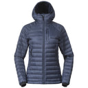 Bergans W VAAGAA LIGHT DOWN JACKET HOOD - Granite Blue XS Oberbekleidung - PeakStyle