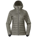 Bergans W VAAGAA LIGHT DOWN JACKET HOOD - Green Mud XS Oberbekleidung - PeakStyle