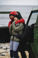 Bergans W VAAGAA LIGHT DOWN JACKET HOOD - Rusty Dust - Crimson Red XS Oberbekleidung - PeakStyle