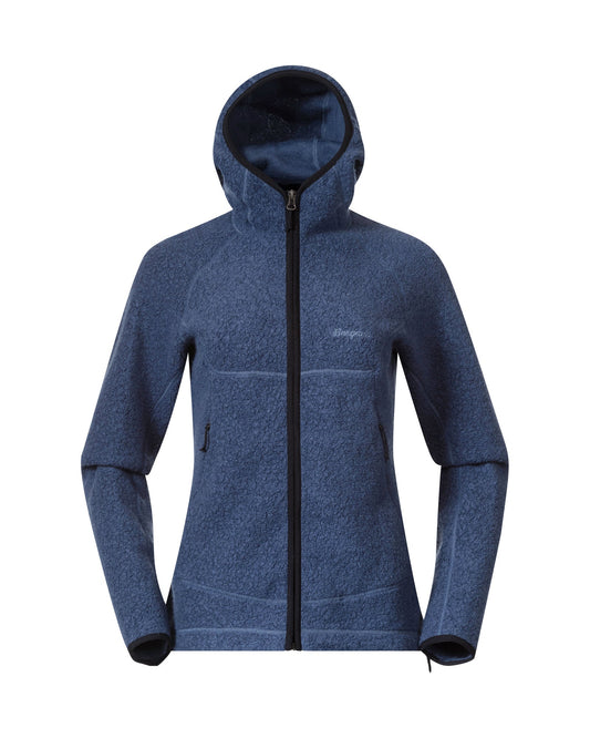 Bergans W VAAGAA MERINO TERRY MIDLAYER HOODIE - Midlayer at PeakStyle