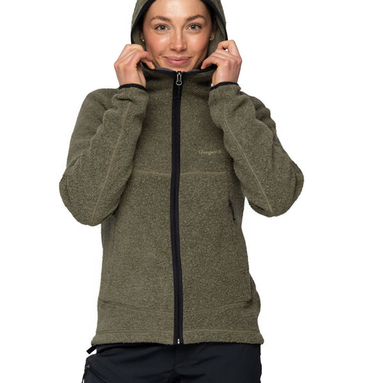 Bergans W VAAGAA MERINO TERRY MIDLAYER HOODIE - Midlayer at PeakStyle