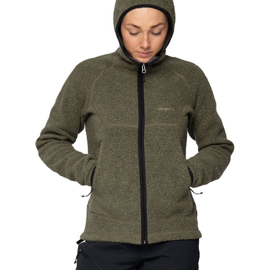 Bergans W VAAGAA MERINO TERRY MIDLAYER HOODIE - Midlayer at PeakStyle