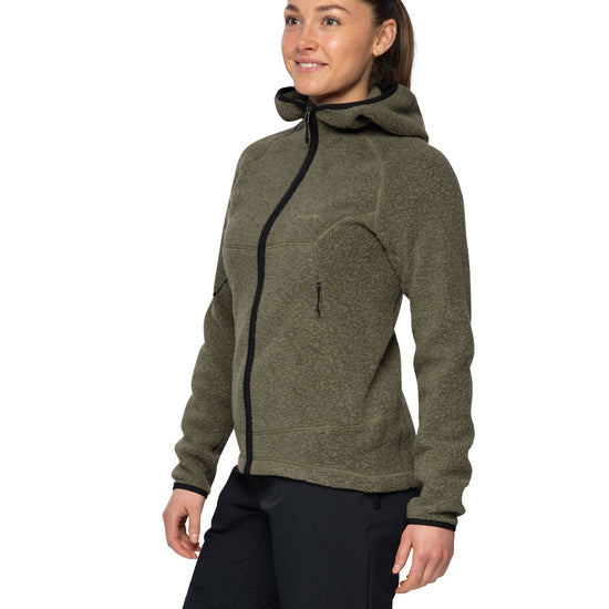 Bergans W VAAGAA MERINO TERRY MIDLAYER HOODIE - Midlayer at PeakStyle