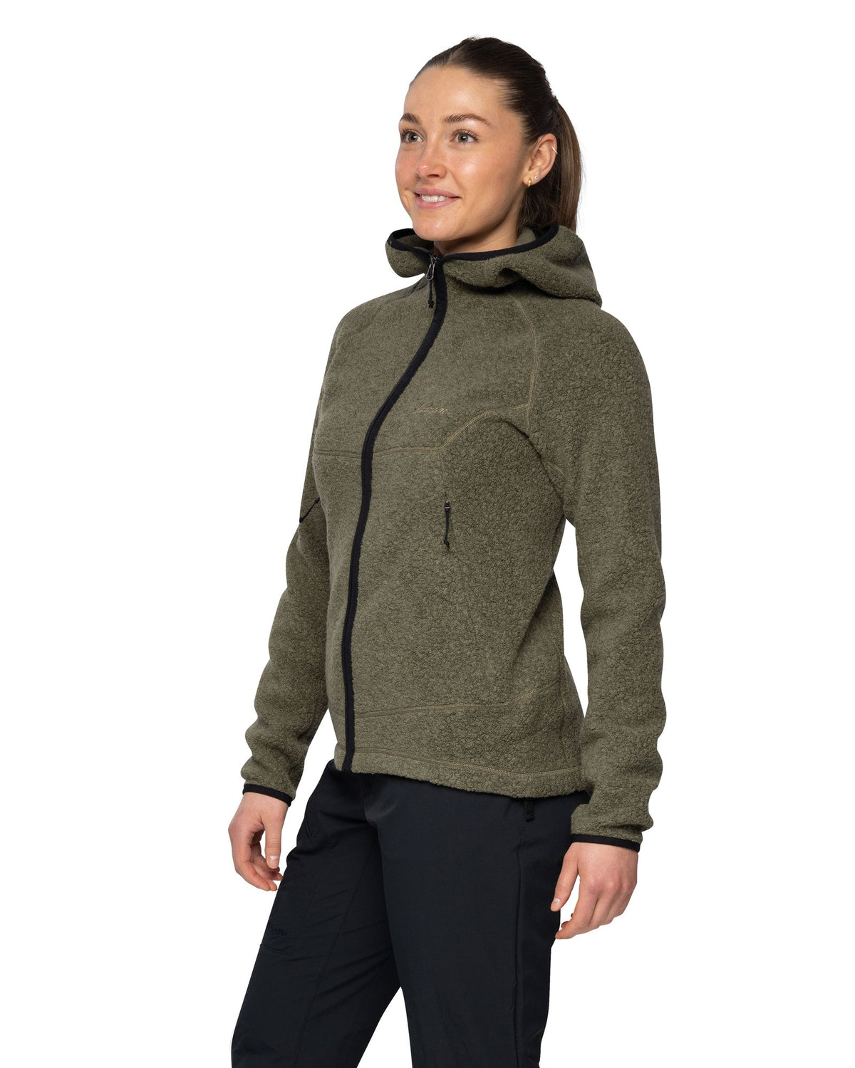 Bergans W VAAGAA MERINO TERRY MIDLAYER HOODIE - Midlayer at PeakStyle