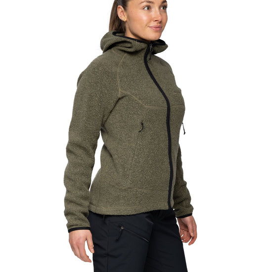Bergans W VAAGAA MERINO TERRY MIDLAYER HOODIE - Midlayer at PeakStyle