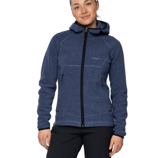 Bergans W VAAGAA MERINO TERRY MIDLAYER HOODIE - Midlayer at PeakStyle