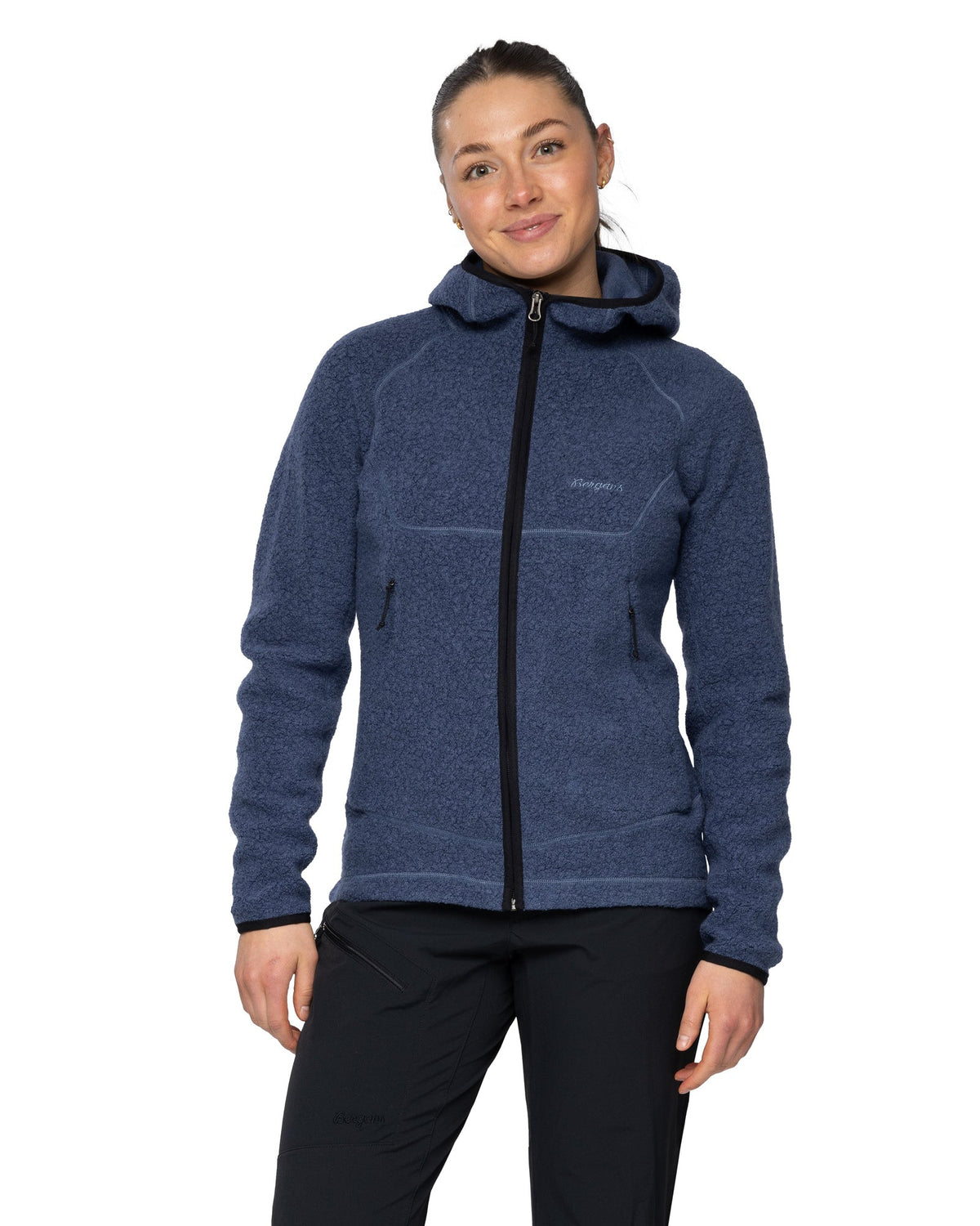 Bergans W VAAGAA MERINO TERRY MIDLAYER HOODIE - Midlayer at PeakStyle