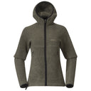 Bergans W VAAGAA MERINO TERRY MIDLAYER HOODIE - Green Mud XS Oberbekleidung - PeakStyle