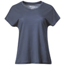 Bergans W WHENEVER MERINO TEE - Granite Blue XS Oberbekleidung - PeakStyle