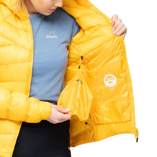 Bergans W Y LIGHTLINE WEIGHTLESS DOWN JACKET HOOD - Down jackets at PeakStyle