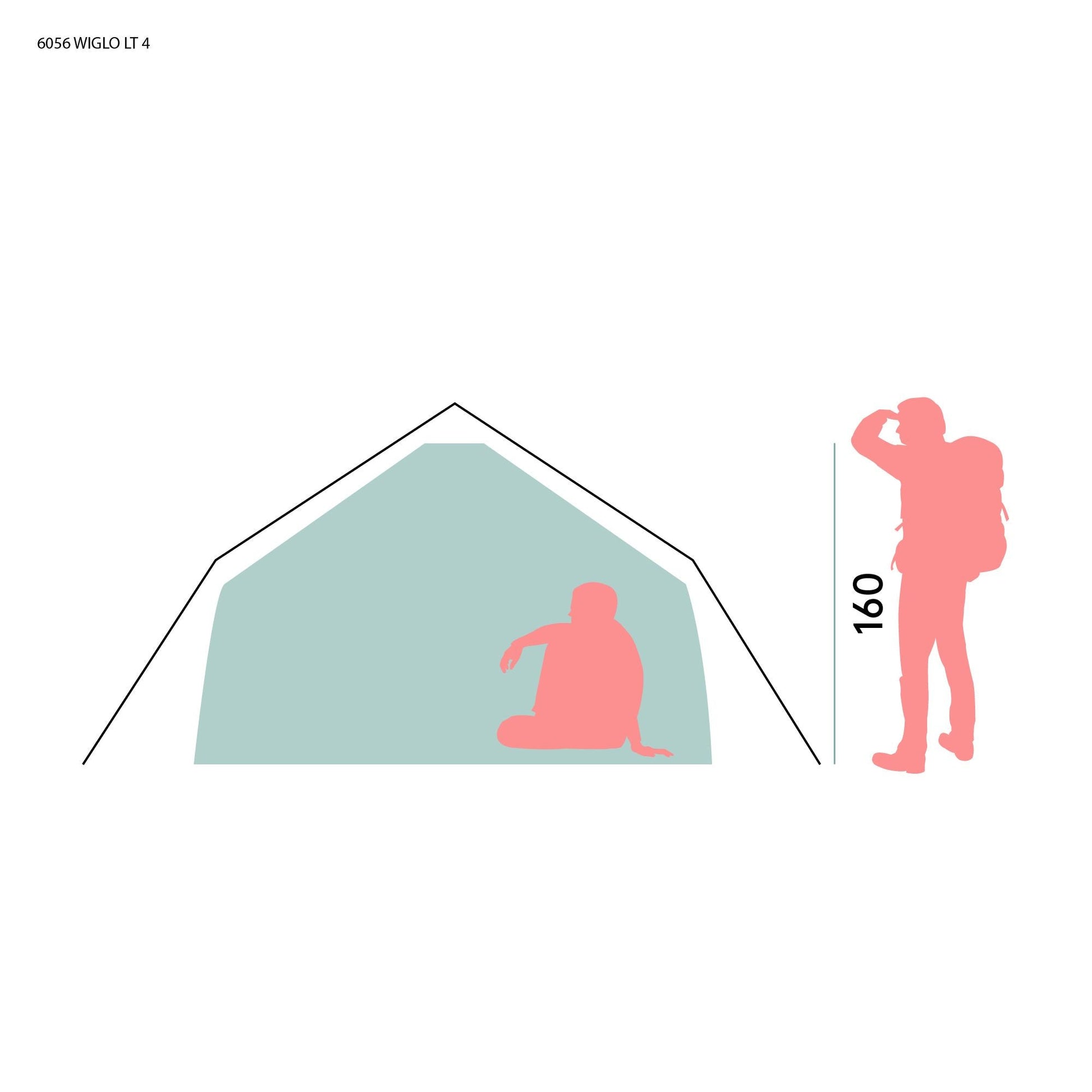 Bergans WIGLO® LT V.2 4-PERSON TENT - Tents at PeakStyle