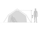 Bergans WIGLO LT V.2 4 - PERSONS TENT - Red 4 Personen Zelte - PeakStyle