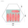 Bergans WIGLO® LT V.2 6-PERSON TENT - Tents at PeakStyle