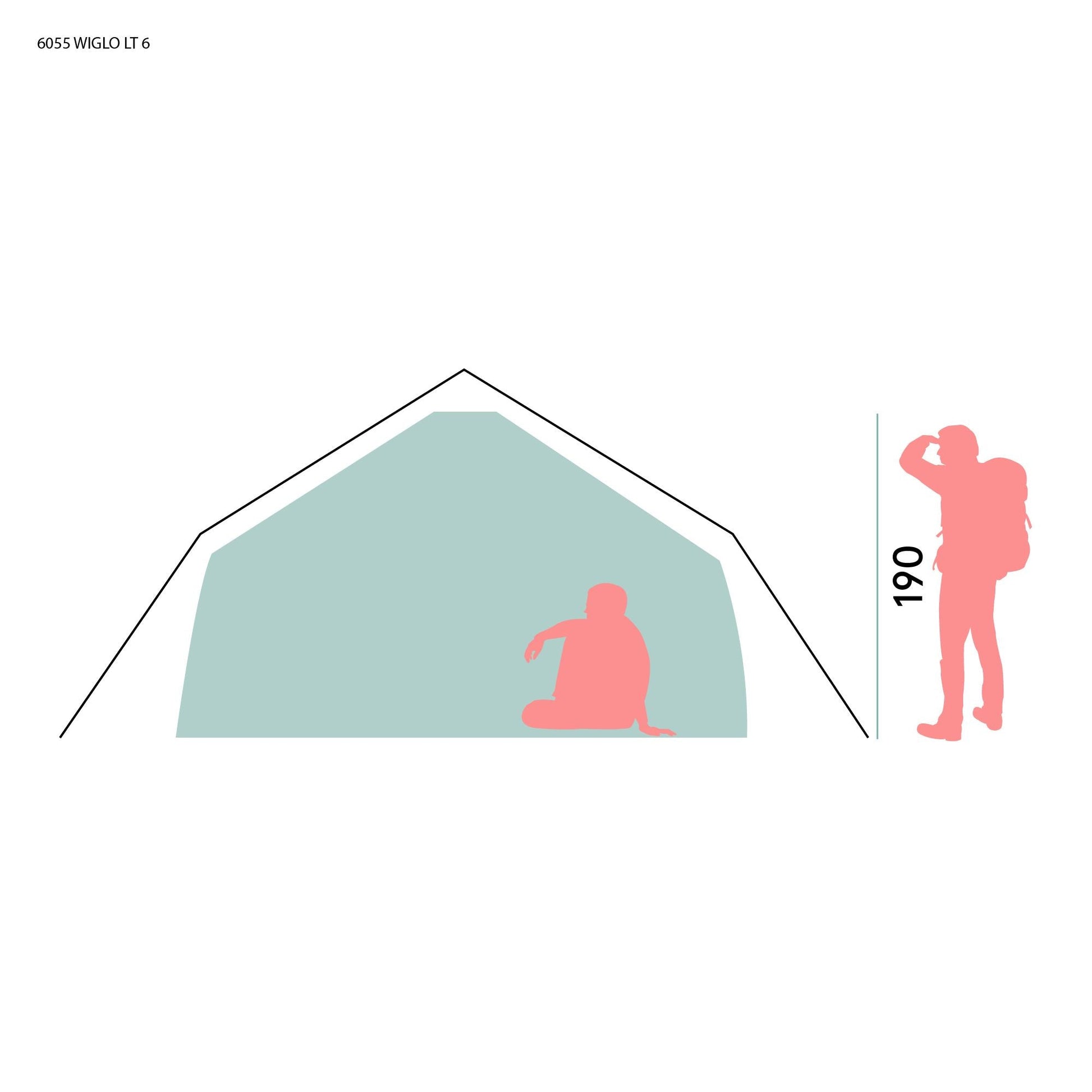 Bergans WIGLO® LT V.2 6-PERSON TENT - Tents at PeakStyle