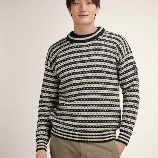 Dale of Norway Skipsleia unisex wool sweater F00 – studio men's front
