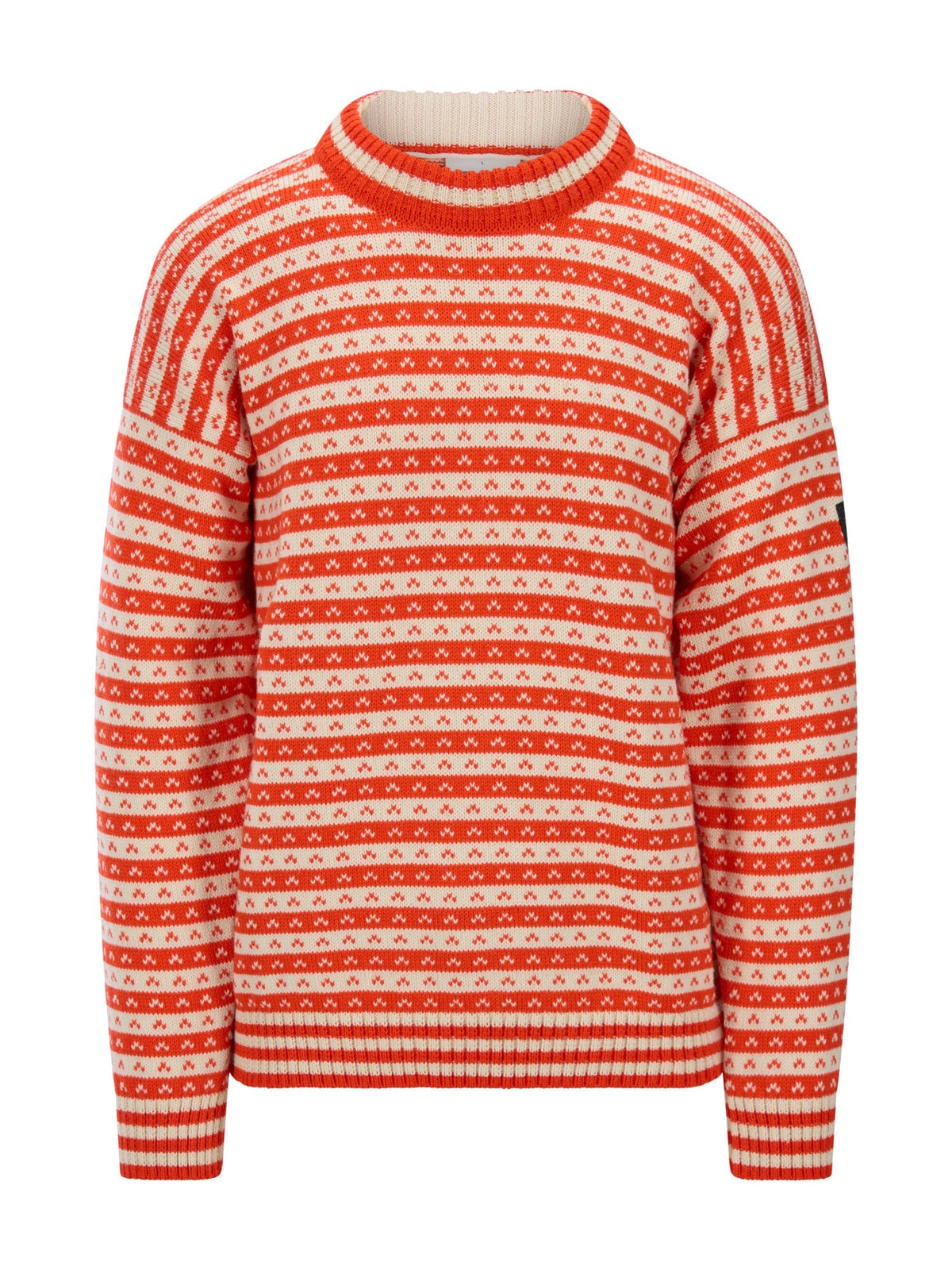 Dale of Norway Skipsleia Unisex Wool Sweater Roth Red - Natural White – Packshot