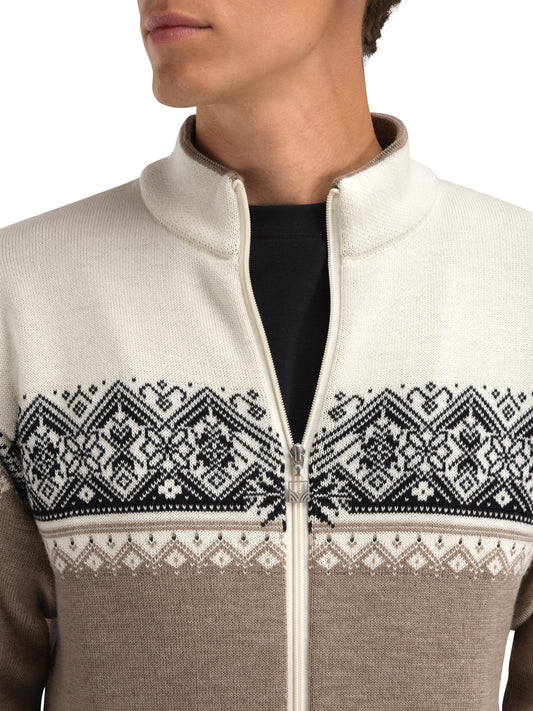 Dale Of Norway MORITZ Merino-Strickjacke Herren | Mount.St. - Offwhite - Sand | Detail | DALE-85851-P00-03