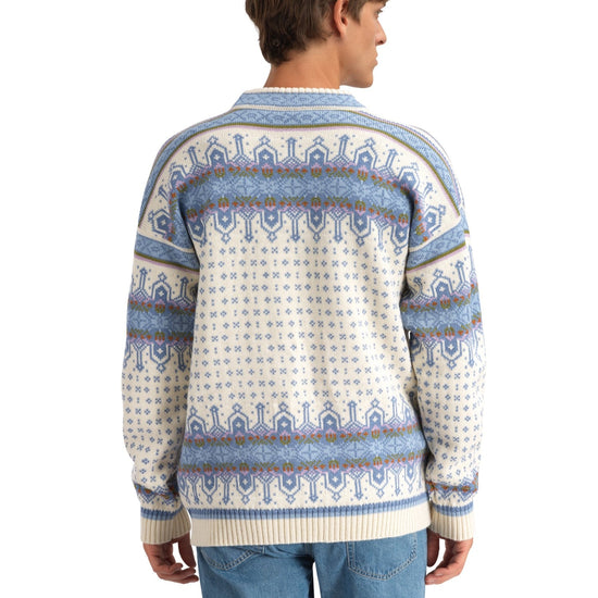 Dale Of Norway ALBERTVILLE Wollpullover Herren | Offwhite - Blue Shadow | Studio | DALE-96351-A00-03