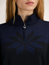 Dale Of Norway BREIDABLIKK Merino-Pullover Damen | Black - Navy | Detail | DALE-96401-C00-04