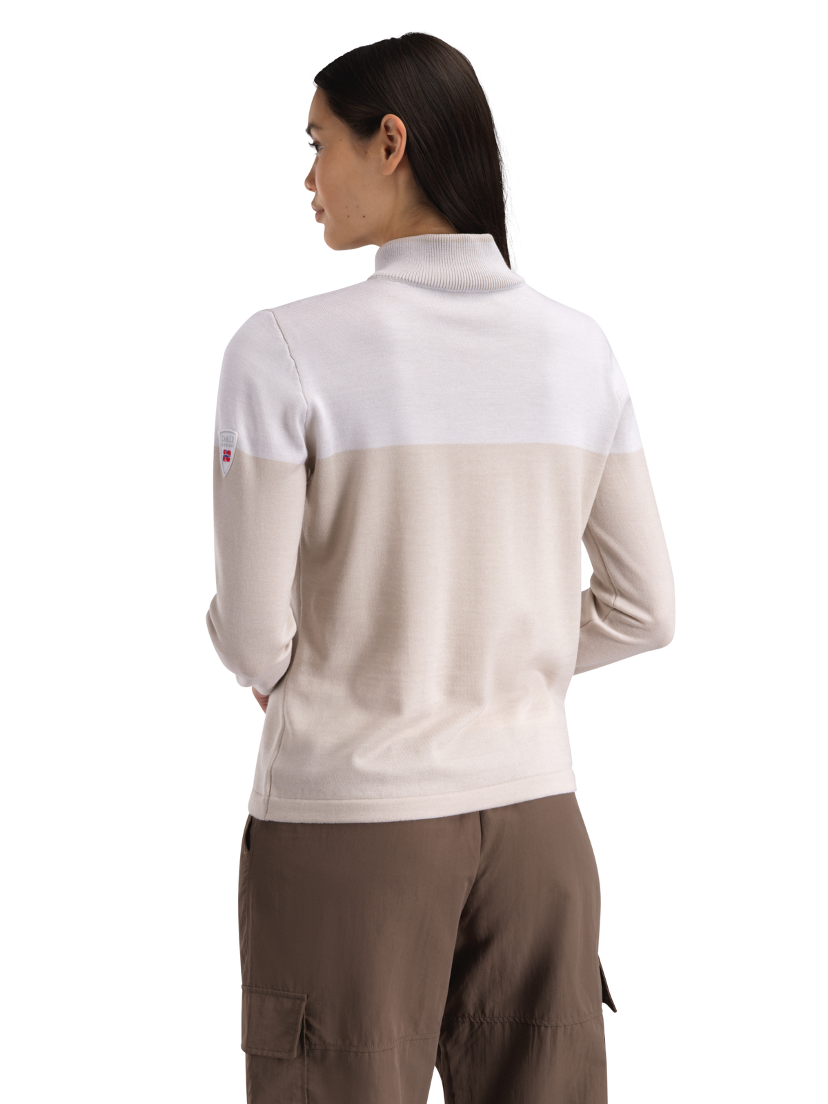 Dale Of Norway BREIDABLIKK Merino-Pullover Damen | Beige - Offwhite | Studio | DALE-96401-P00-02