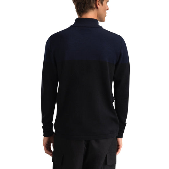Dale Of Norway BREIDABLIKK Merino-Pullover Herren | Black - Navy | Studio | DALE-96431-C00-02