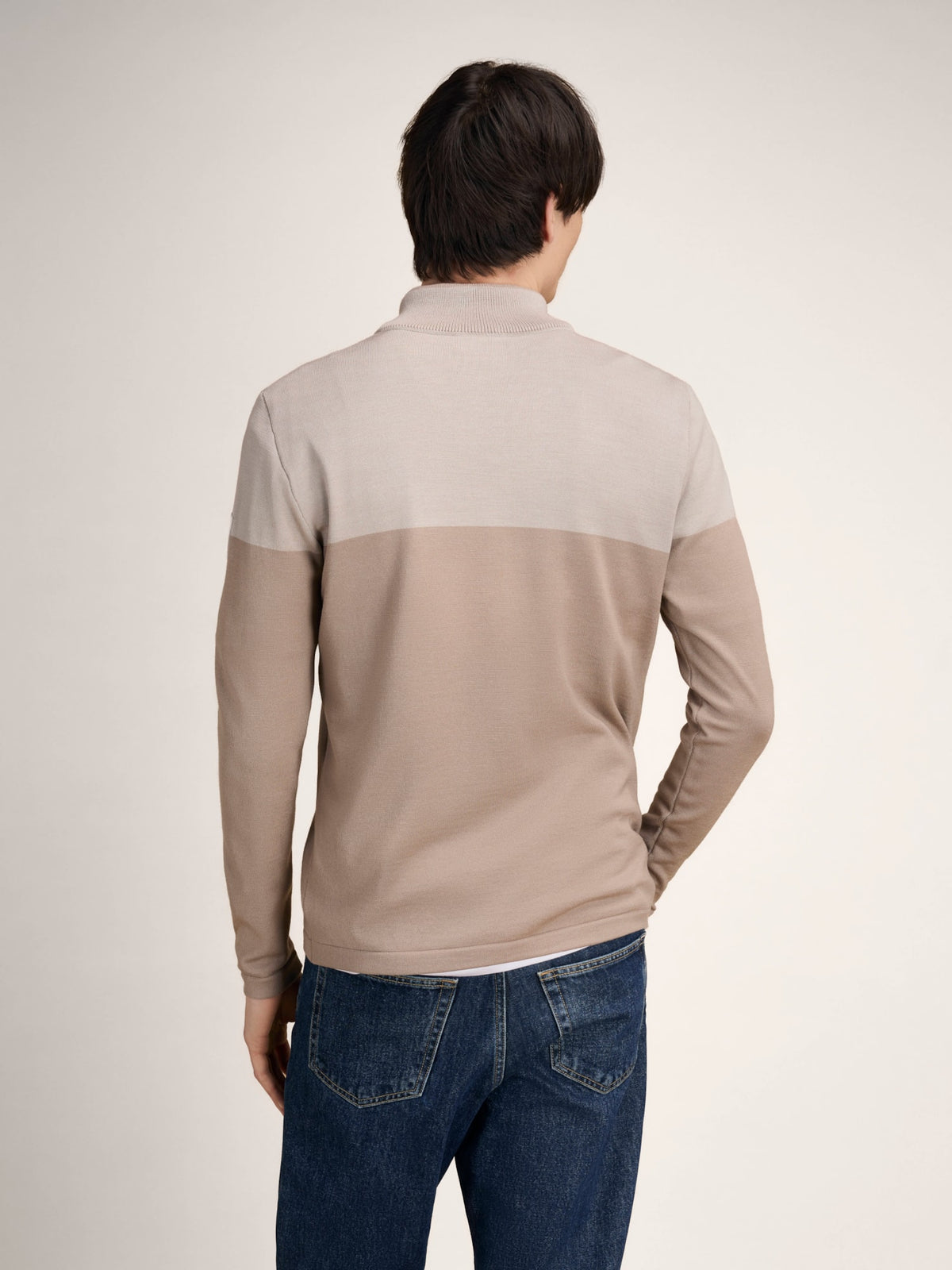 Dale Of Norway BREIDABLIKK Merino-Pullover Herren | Brown - Beige | Studio | DALE-96431-P00-02