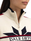 Dale Of Norway NÅLE Merino-Pullover Damen | Offwhite - Navy - Red Rose | Detail | DALE-96441-A00-03