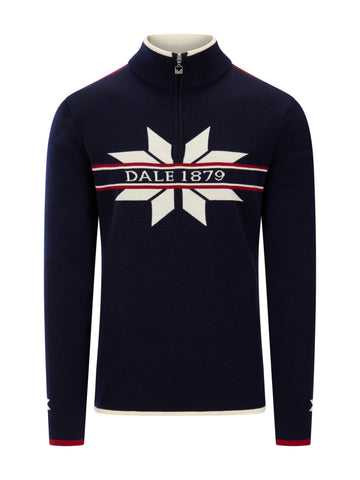 Dale Of Norway NÅLE Merino-Pullover Herren | Marine - Offwhite | Packshot | DALE-96471-C00-04