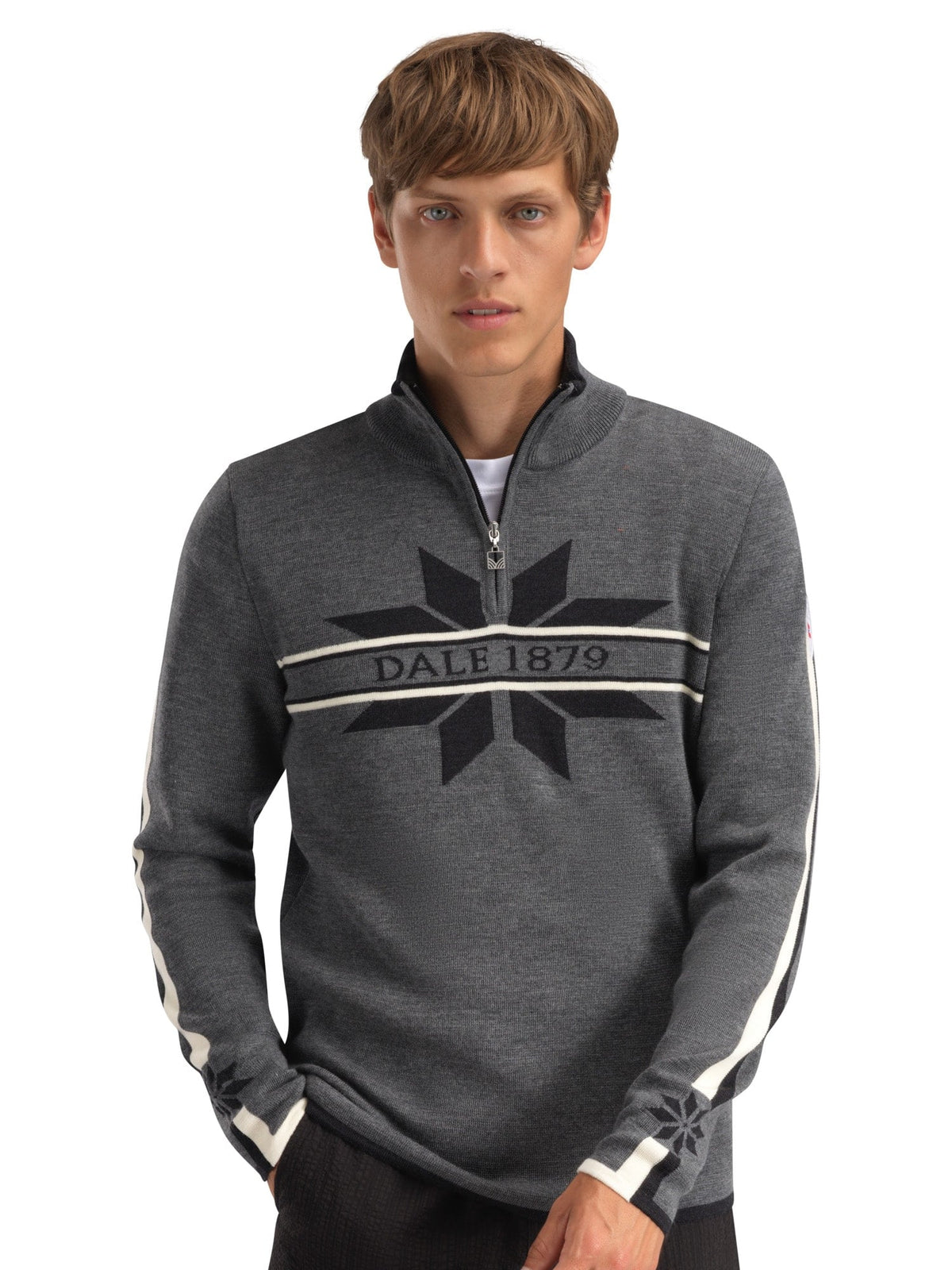 Dale Of Norway NÅLE Merino-Pullover Herren | Smoke - Dark Charcoal | Studio | DALE-96471-E00-00