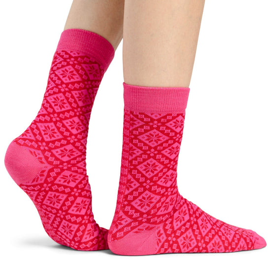 Calcetines Dale Of Norway BJORØY Rojo Rosa L - PeakStyle